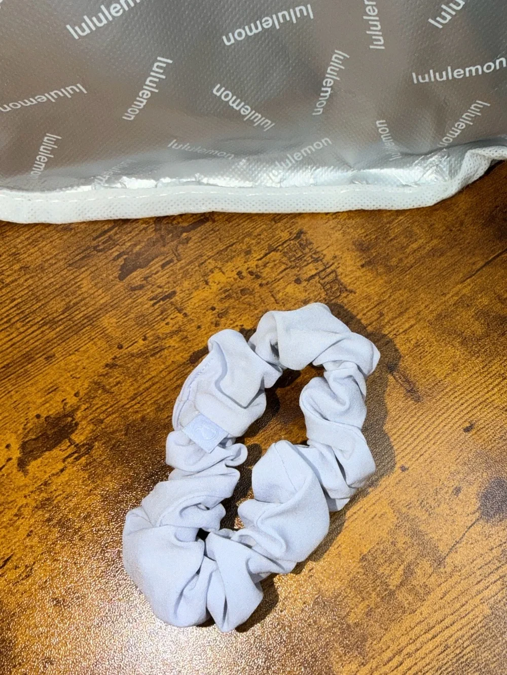 Lululemon Uplifting Scrunchie in Daydream Light Blue